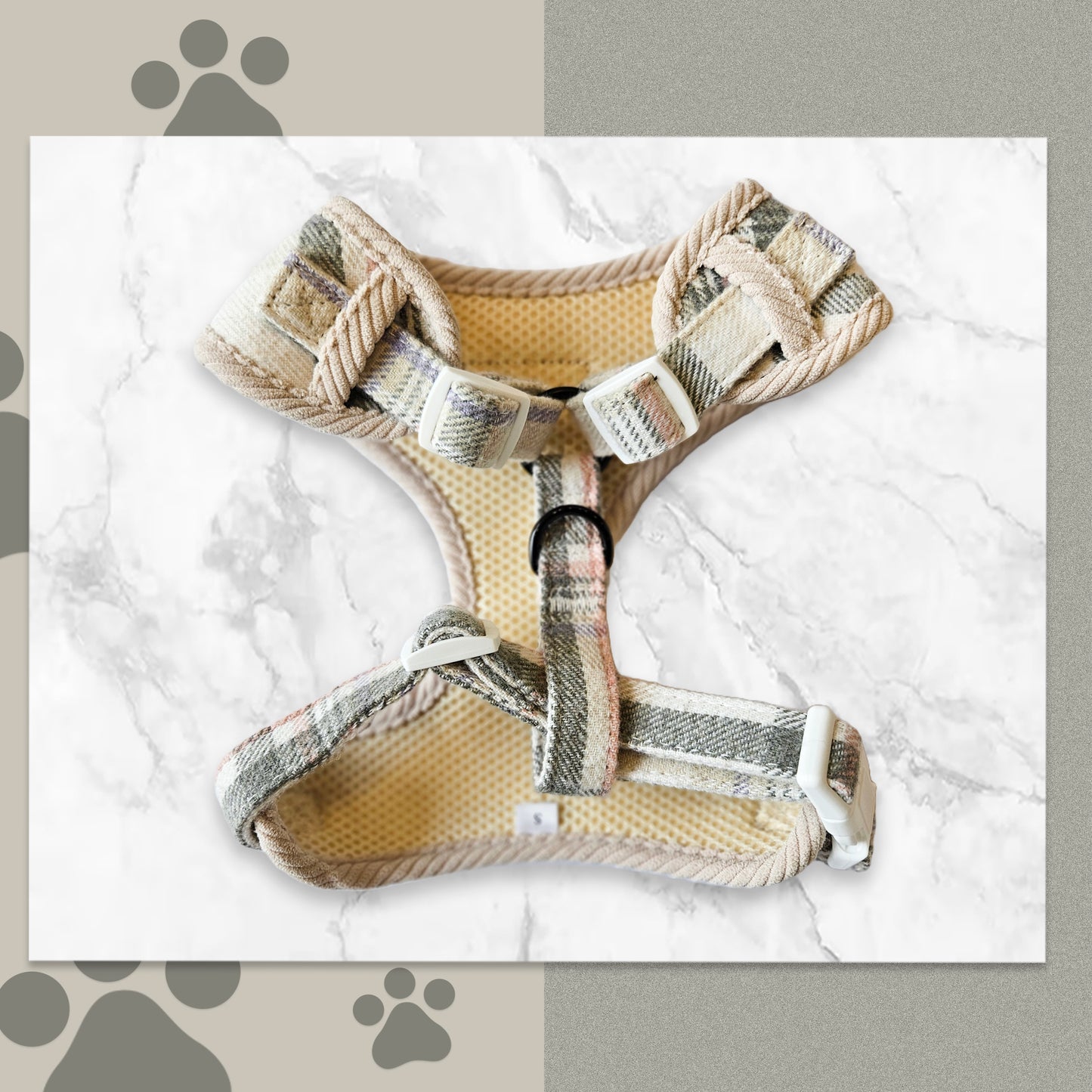 Barkside Checks Adjustable Neck Harness
