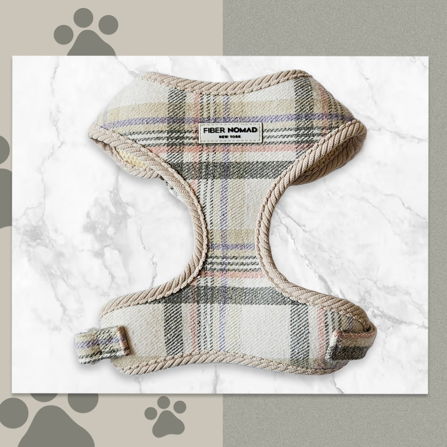 Barkside Checks Adjustable Neck Harness